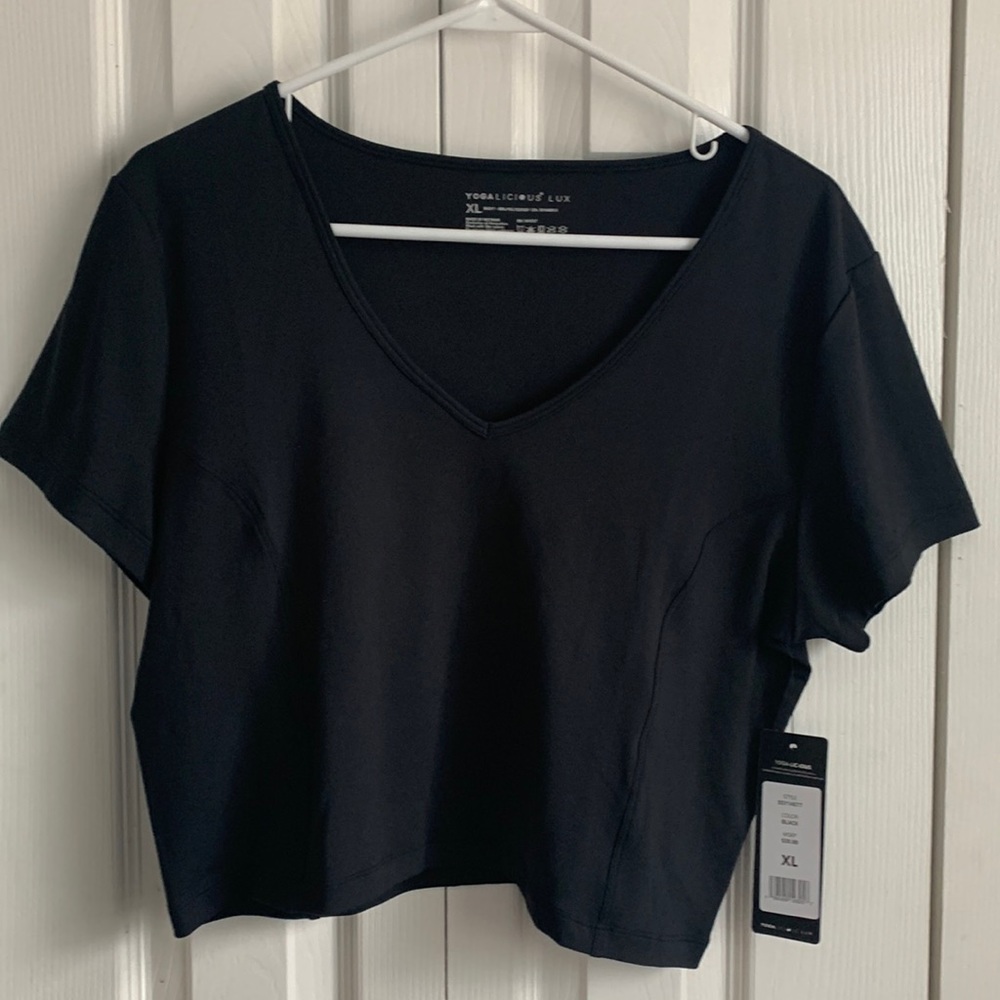 Vneck butter soft crop top